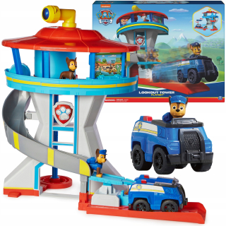 Spin Master Paw Patrol Pozorovacia základňa s policajným vozidlom a figúrkami